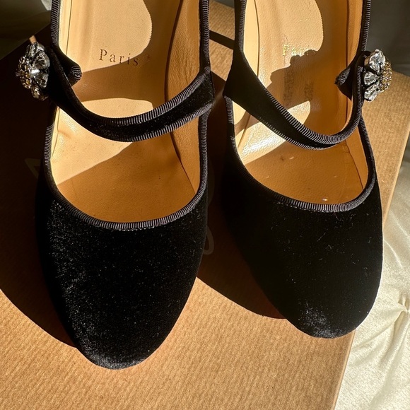 Christian Louboutin Black Heels with Embellishment - Picture 4 of 10
